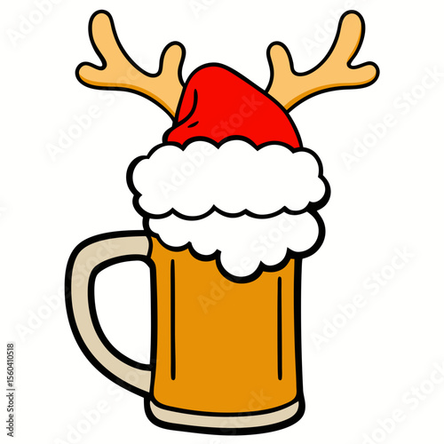 mug of beer with foam