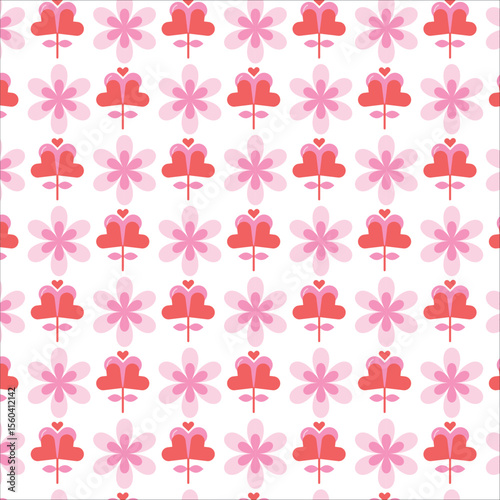 Pink Presents and Heart Glasses Pattern
