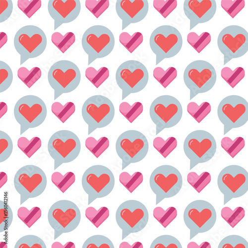 Pink Presents and Heart Glasses Pattern