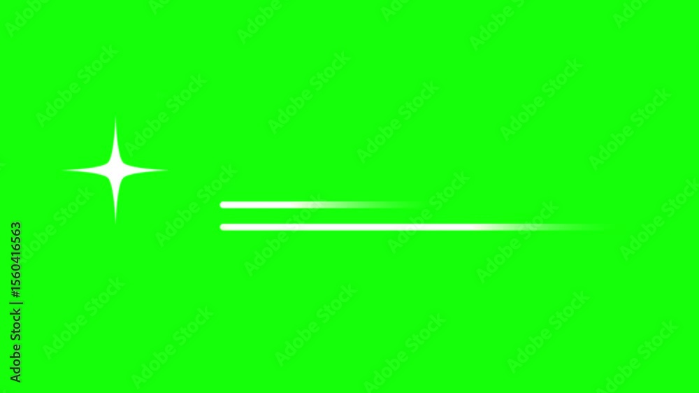 Looping Futuristic AI Loading Screen with Glowing Star Animation. Loading animation on green screen background animation.