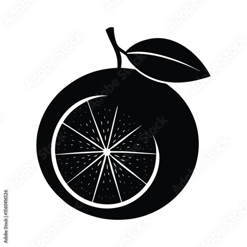 vector illustration of an orange and lemon