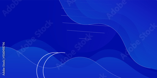 Abstract blue color background. Dynamic shapes composition. Eps10 vector