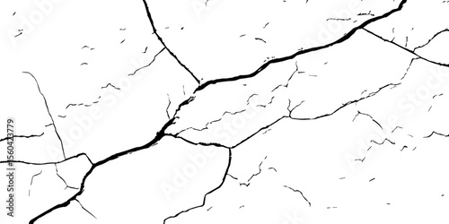 closeup of cracks and fissures of peeling paint on a transparent background-Old concrete wall with cracked flaking paint
