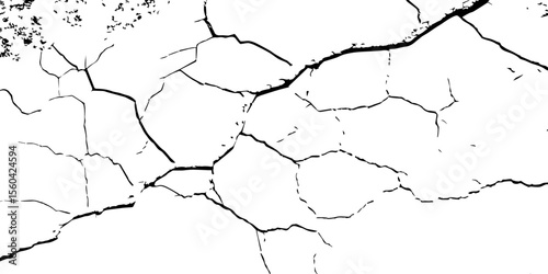 closeup of cracks and fissures of peeling paint on a transparent background-Old concrete wall with cracked flaking paint
