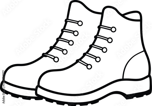 vector illustration of a boot