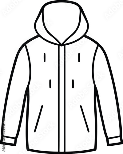vector illustration of a jacket