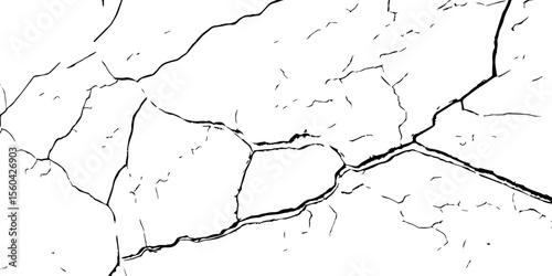 closeup of cracks and fissures of peeling paint on a transparent background-Old concrete wall with cracked flaking paint
