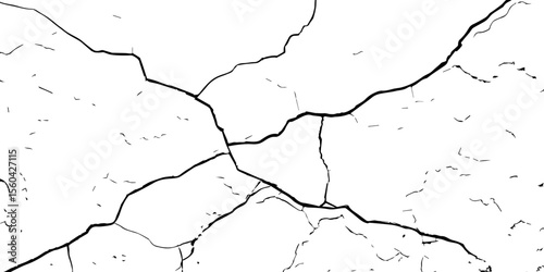 closeup of cracks and fissures of peeling paint on a transparent background-Old concrete wall with cracked flaking paint
