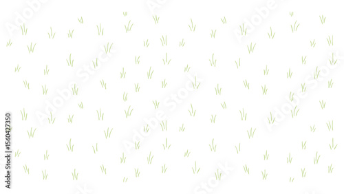 Light Green Grass Seamless Vector Pattern