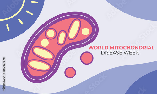 World Mitochondrial Disease Week. Mitochondrial Concept Design.