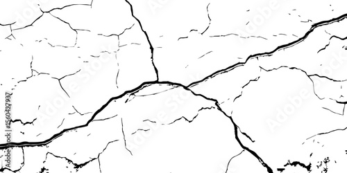 closeup of cracks and fissures of peeling paint on a transparent background-Old concrete wall with cracked flaking paint
