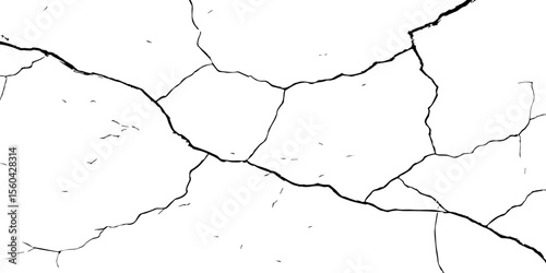 closeup of cracks and fissures of peeling paint on a transparent background-Old concrete wall with cracked flaking paint
