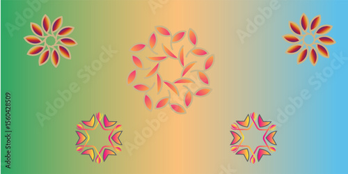 curved and wavy music album, poster, card, and yellow gradient waves. Background for music album, poster, card, advertisement. Element for design  Green and yellow gradient