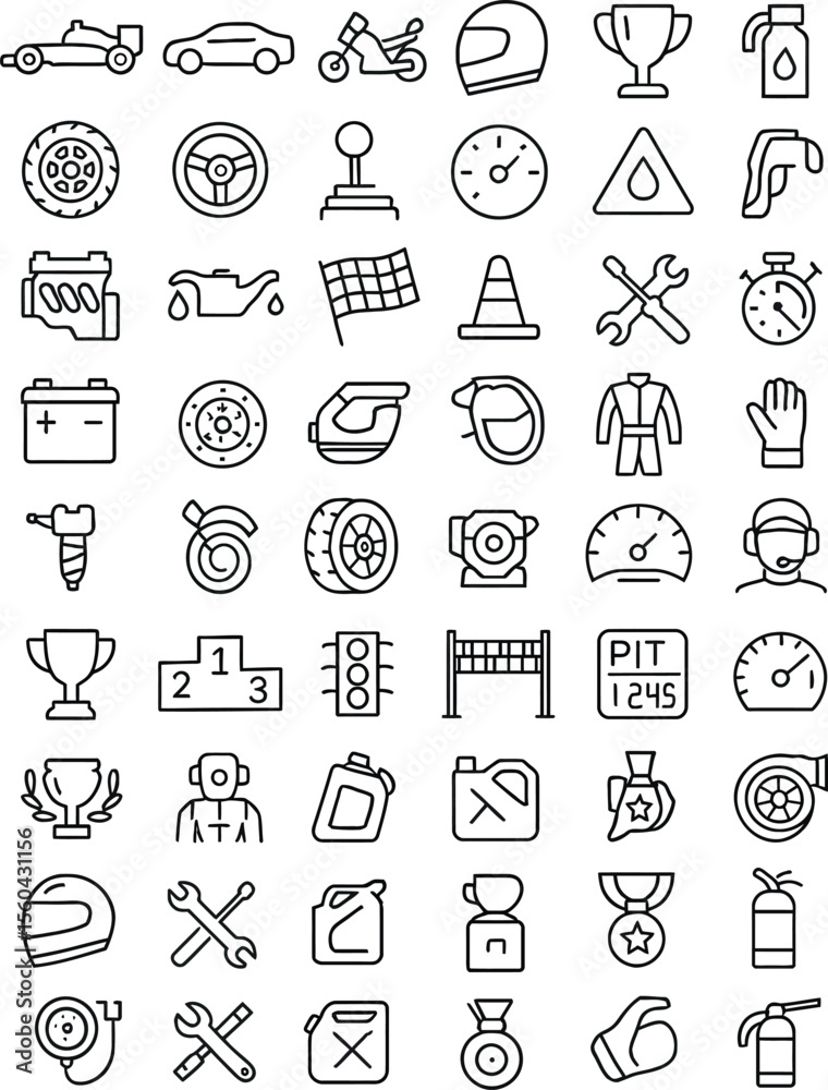 Fototapeta premium Set of hand drawn business icons in vector style with doodle sketches and symbols for web and mobile design
