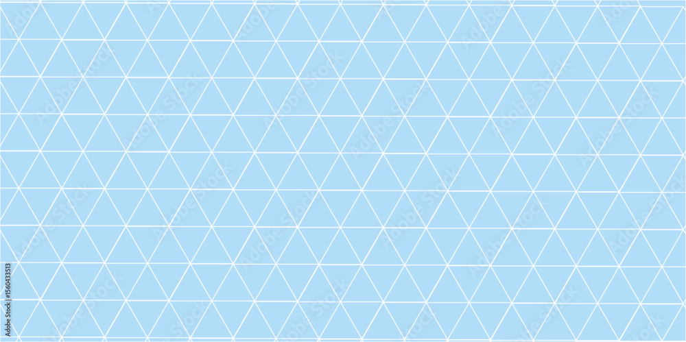 Fototapeta premium White and blue halftone triangle pattern background. Abstract geometric triangle, halftone. Vector background. Blue and white vector seamless pattern with small triangles. seamless geometric triangle.