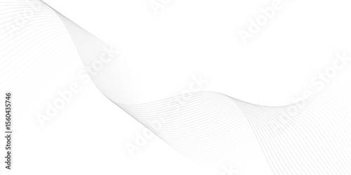 Abstract wave element for design. Digital frequency track equalizer. Stylized line art background. Vector illustration. Wave with lines created using blend tool.
