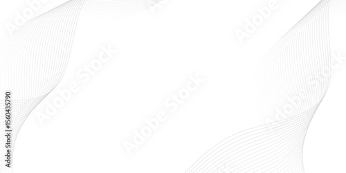 Abstract wave element for design. Digital frequency track equalizer. Stylized line art background. Vector illustration. Wave with lines created using blend tool.