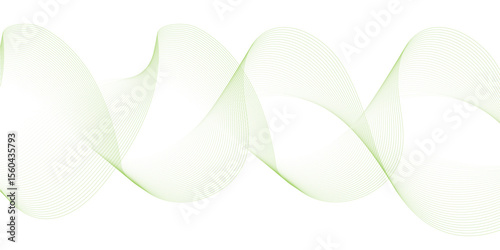 Abstract wave element for design. Digital frequency track equalizer. Stylized line art background. Vector illustration. Wave with lines created using blend tool.