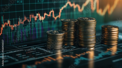 Wallpaper Mural Financial Growth and Investment Strategy. Torontodigital.ca