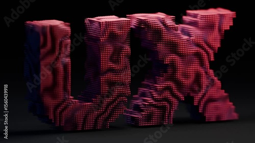 UX voxel-style animation 