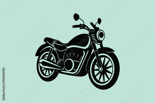 motorcycle silhouette vector
