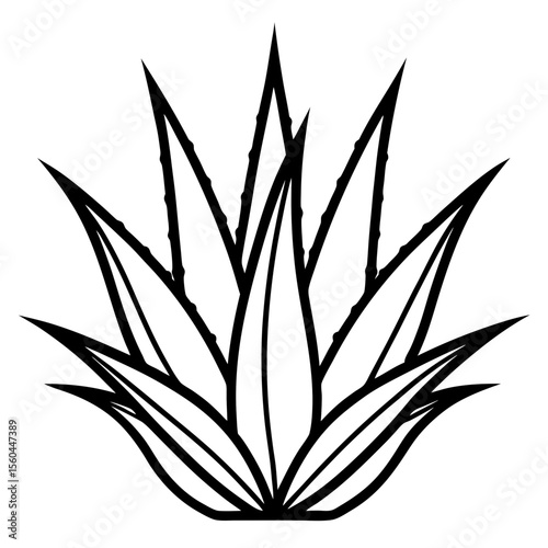vector silhouette of a tree