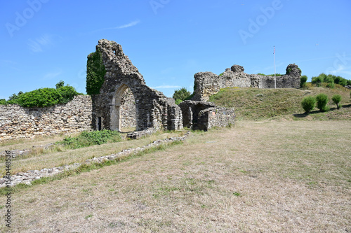 The remains of a Norman Castle Church on the East Coast of England.