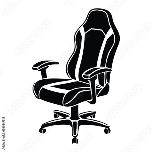 Office armchair and chair set for comfortable workspace