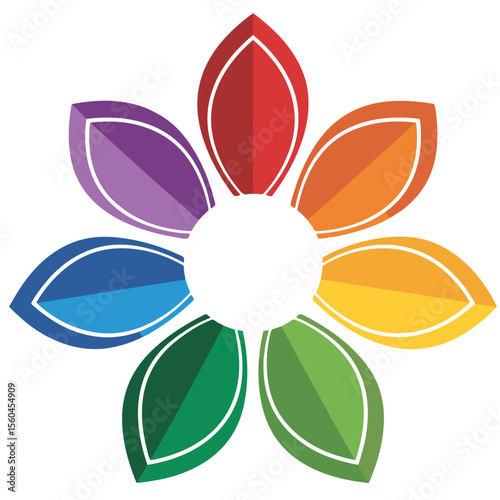Minimalist logo design featuring a simple flower silhouette with clean lines and elegant curves perfect for branding and design applications silhouette