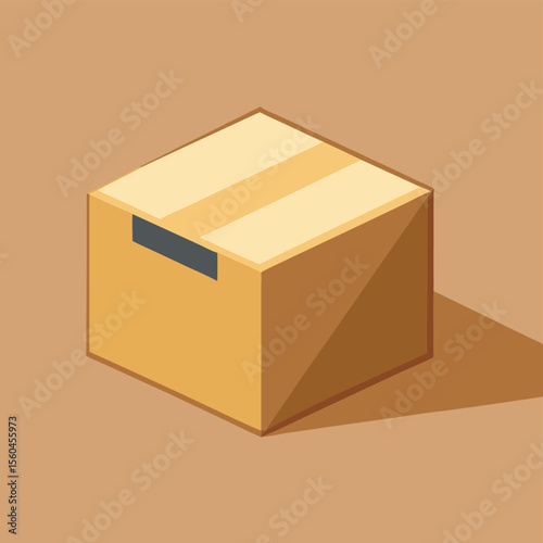 open cardboard box