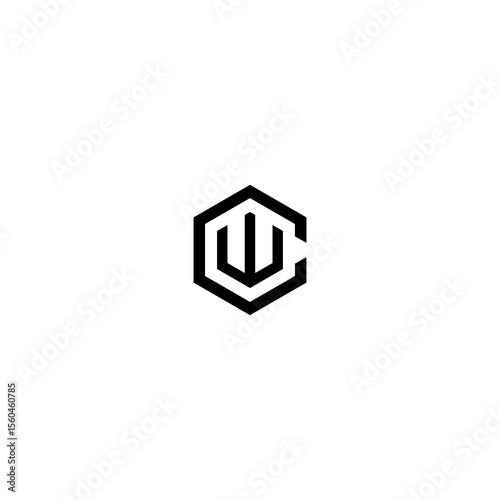 Free Download Alphabet letter icon logo CW or WC - GFXLoad