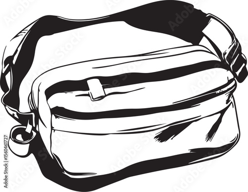 hand drawn vector illustration of a bag