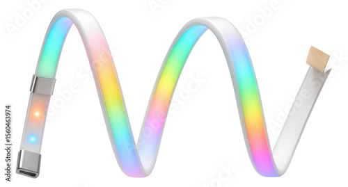 Smart LED strip lights for commercial use in a cafe, offering dynamic lighting to attract and engage customers.