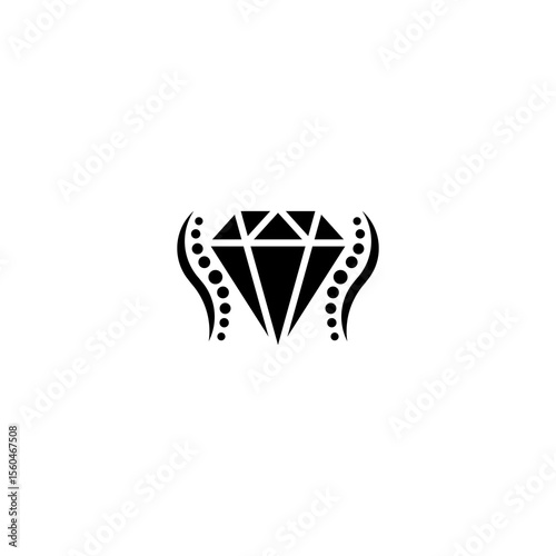 vector diamond ortopedi care logo design
