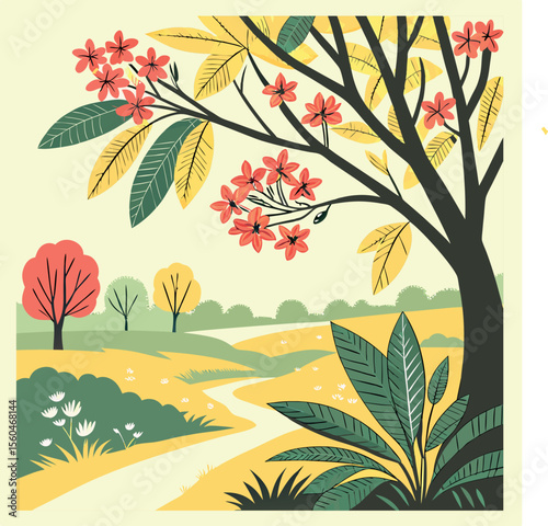  rani season colorfull vector icon