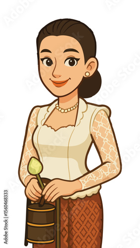Traditional Khmer woman, Khmer Culture, Pchum Ben Day, Khmer New Year, Cambodia Water Festival
