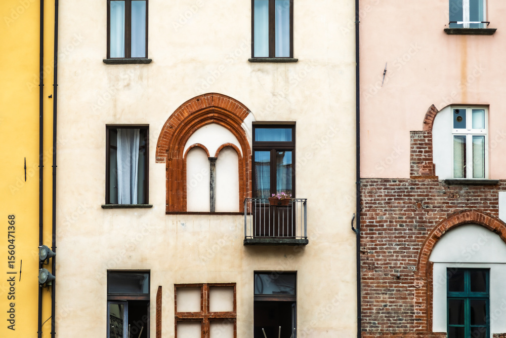 Fototapeta premium Pinerolo, town in Italian Piedmont