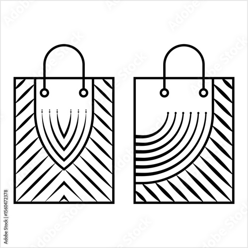 Shopping Bag Icon Monoline M_2208005