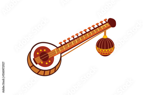 Ektara design vector