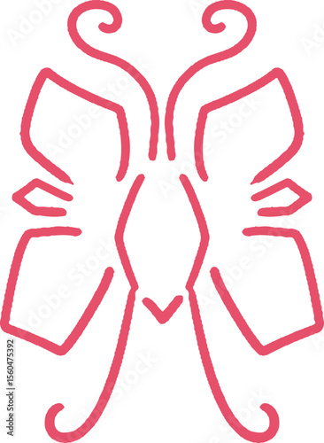butterfly icon, shape butterfly logo