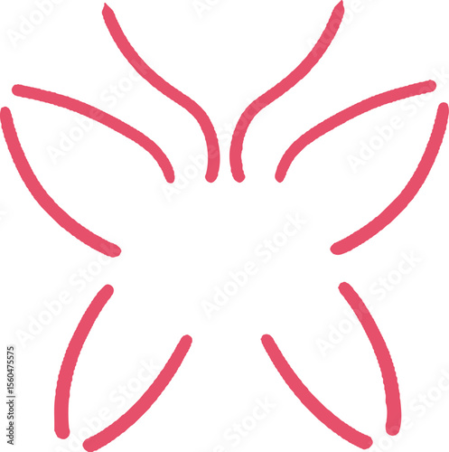 butterfly icon, shape butterfly logo