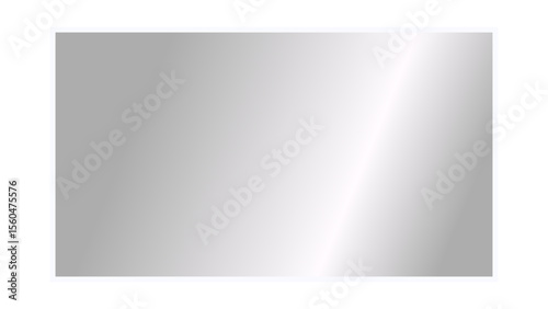 Transparent shiny glass plate. Clear glass showcase on a transparent background. Realistic laptop or TV screen glare or reflection. Vector illustration.