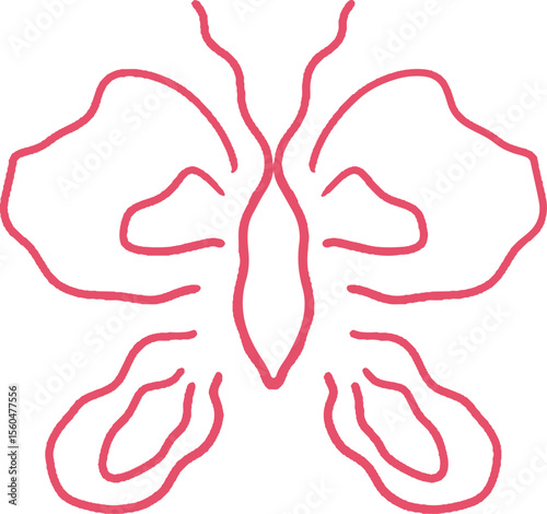 butterfly icon, shape butterfly logo