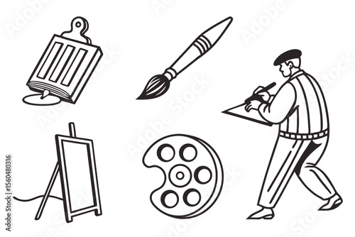 illustration of artist