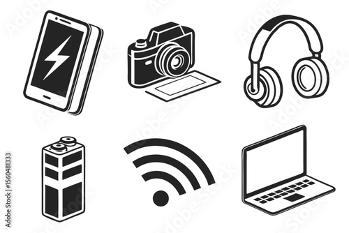mobile phone and laptop