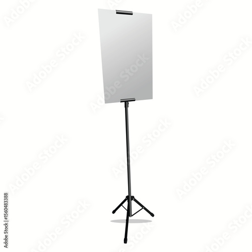 Banner stand tripod vector illustration isolated on white background