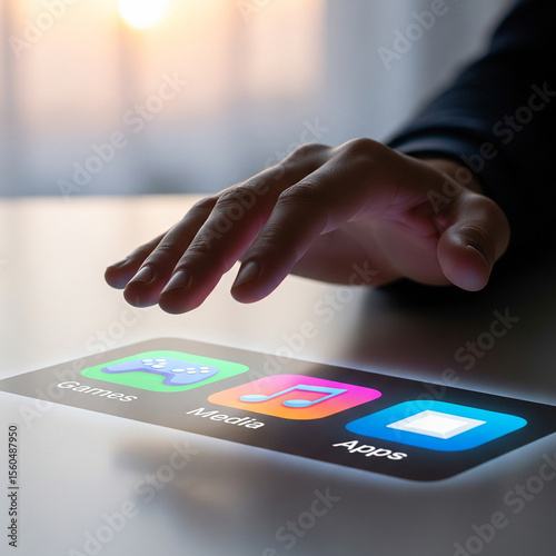 Futuristic Mobile Phone Interface