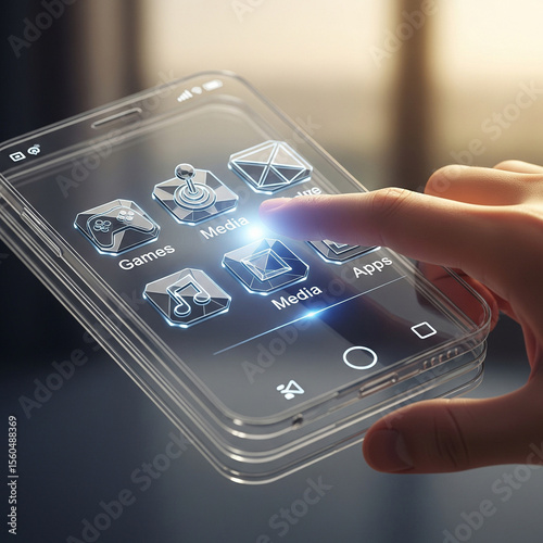 Futuristic Mobile Phone Interface