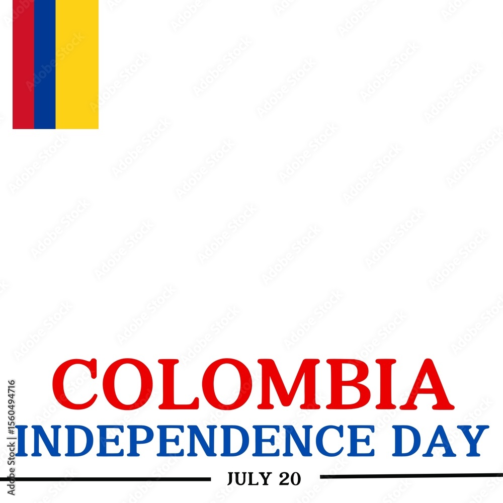 Fototapeta premium Colombia Independence Day