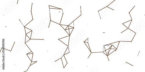 Stylized vector illustration of a broken glass background pattern with conceptual design elements